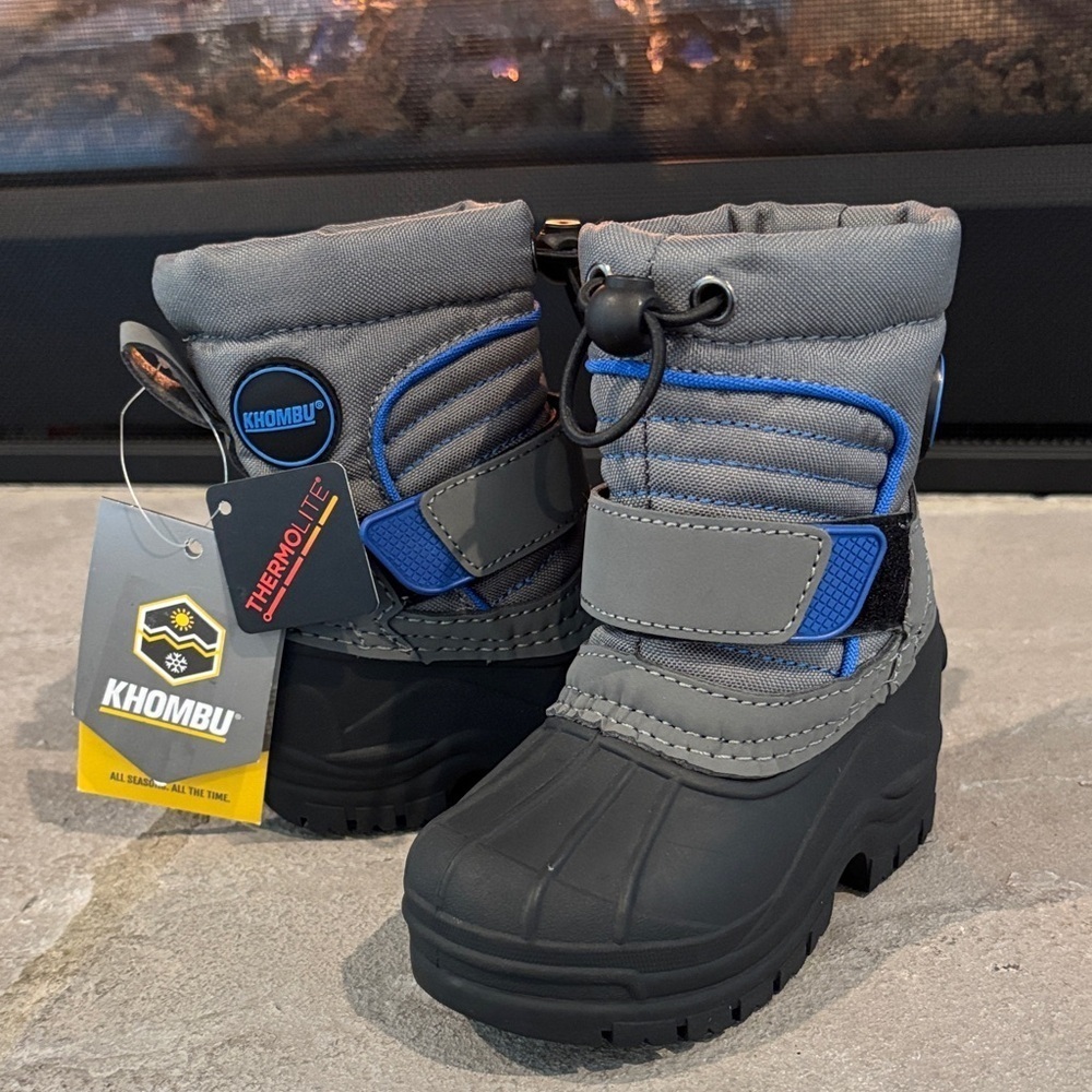 Khombu Bobby Thermalite insulated,waterproof,bungee tie,velcro close,rugged sole